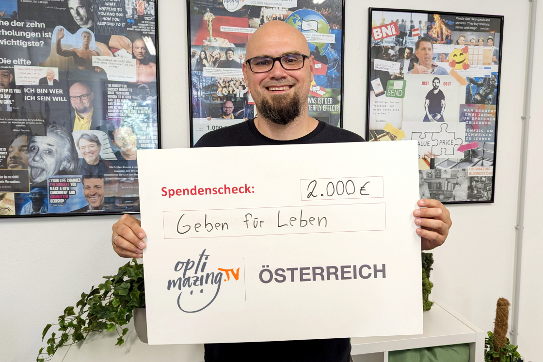 € 2.000 von Optimazing TV-Gründer Christoph Wanna - NÖ